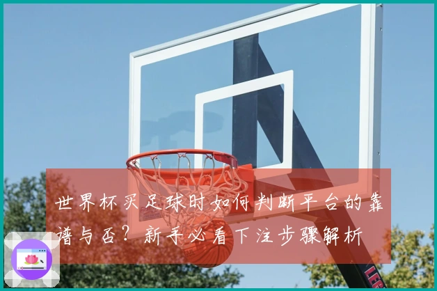 世界杯买足球时如何判断平台的靠谱与否？新手必看下注步骤解析